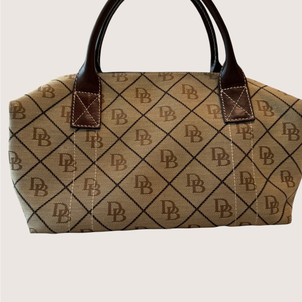 Dooney & Bourke Signature Canvas Small Duffle Limited Edition Leather/Canvas - Picture 2 of 16